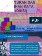 Diksi dan Pilihan Kata Optimal untuk