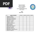 List of Students Face To Face Grade 10