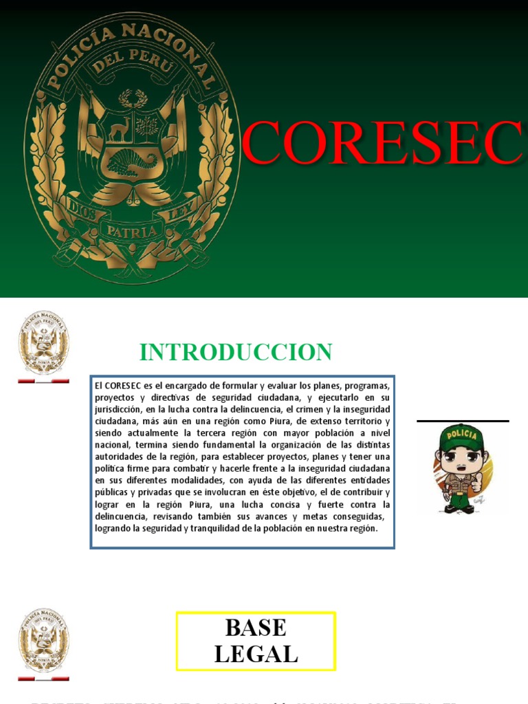 CORESEC | Descargar gratis PDF | Policía | Valores