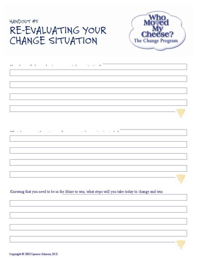 #5 Handout - Re-Evaluating Your Change Situation | PDF