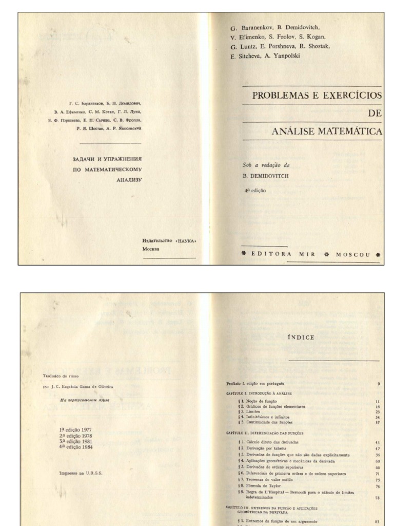 Analise Matematica Demidovitch | PDF