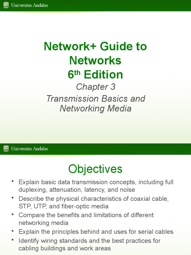 Ch3 Transmission Basics and Networking Media PDF Modulation