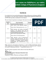 Notice For Questions Format of FCPS Part-II, Preliminary FCPS Part-II FCPS (Sub-Speciality) Examinations1