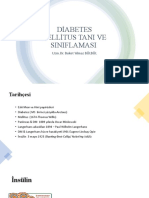 Diabetes Mellitus Tanı Ve Sınıflama