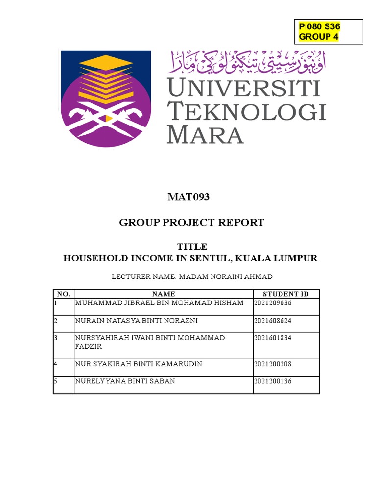 Household Income Analysis in Sentul | PDF | Coefficient Of Variation ...