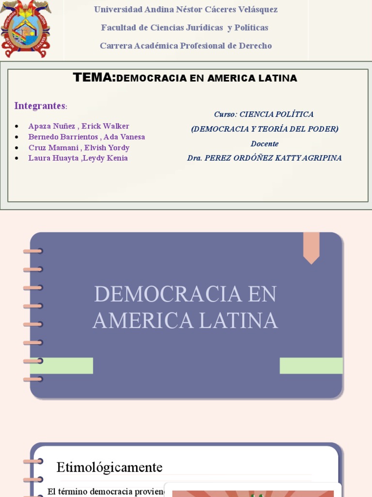 Desafíos de la Democracia en América Latina | PDF | Democracia ...