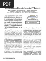 Papers On Security Issues in Iot