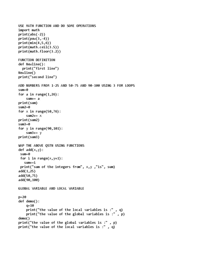 Python Notes | PDF