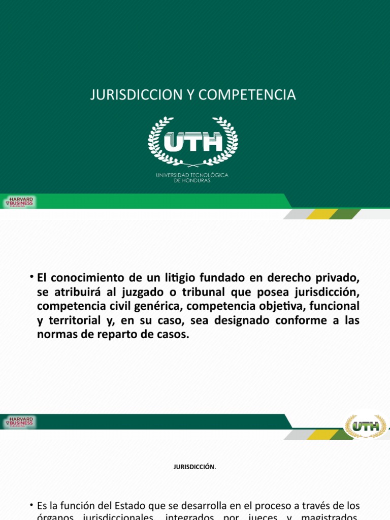 Jurisdicción y Competencia en Derecho Civil | PDF | Jurisdicción | Ley ...