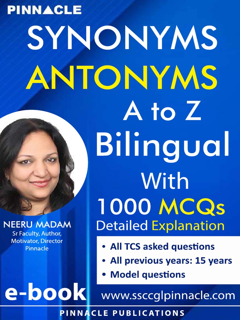 MOST IMPORTANT SYNONYMS AND ANTONYMS PDF FREE DOWNLOAD visual data 4