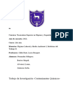 Trabajo de Investigación - Contaminantes Químicos