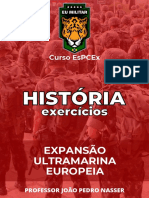 HISTÓRIA - Exerc. - Expansão Ultramarina Europeia