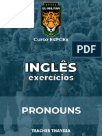INGLÊS - EX. - Pronouns