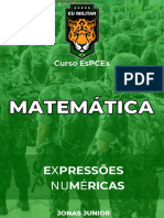 MATEMÁTICA - Ex. - Expressões Numéricas
