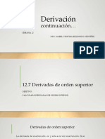 Semana 12 Derivadas Orden Superior - Extremos Relativos