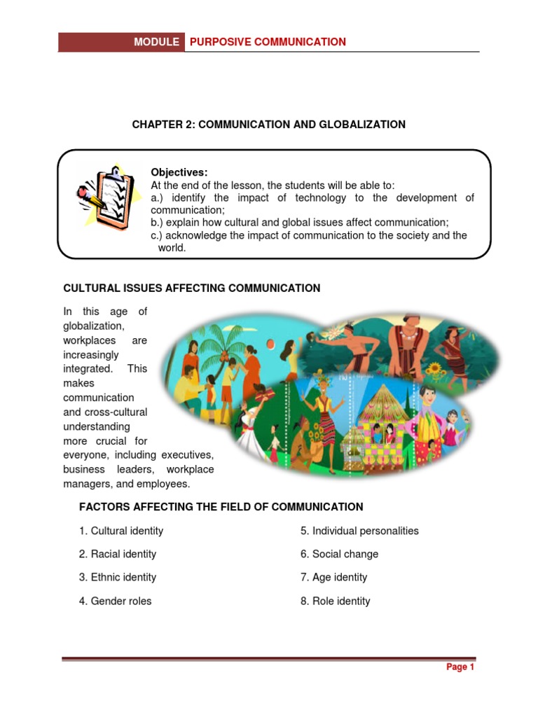 Chapter 2 Purposive Communication | PDF | Communication | Identity ...