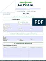 Dossier Candidature