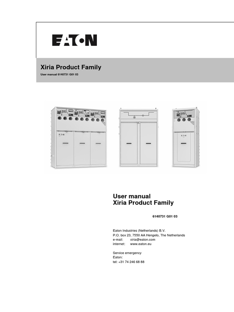 Comprehensive User Manual for the Xiria Product Family Medium Voltage