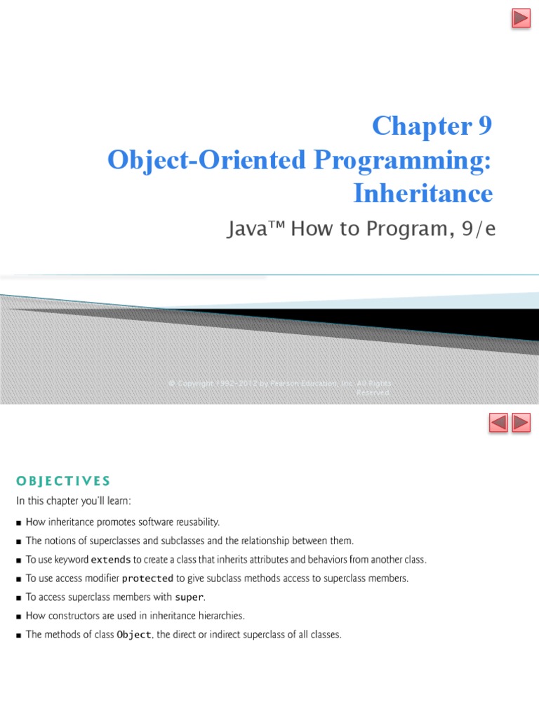 Lecture 11, 12 - Chapter 9 - Inheritance | PDF | Inheritance (Object ...