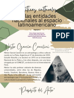 Políticas culturales de las entidades nacionales al espacio latinoamericano