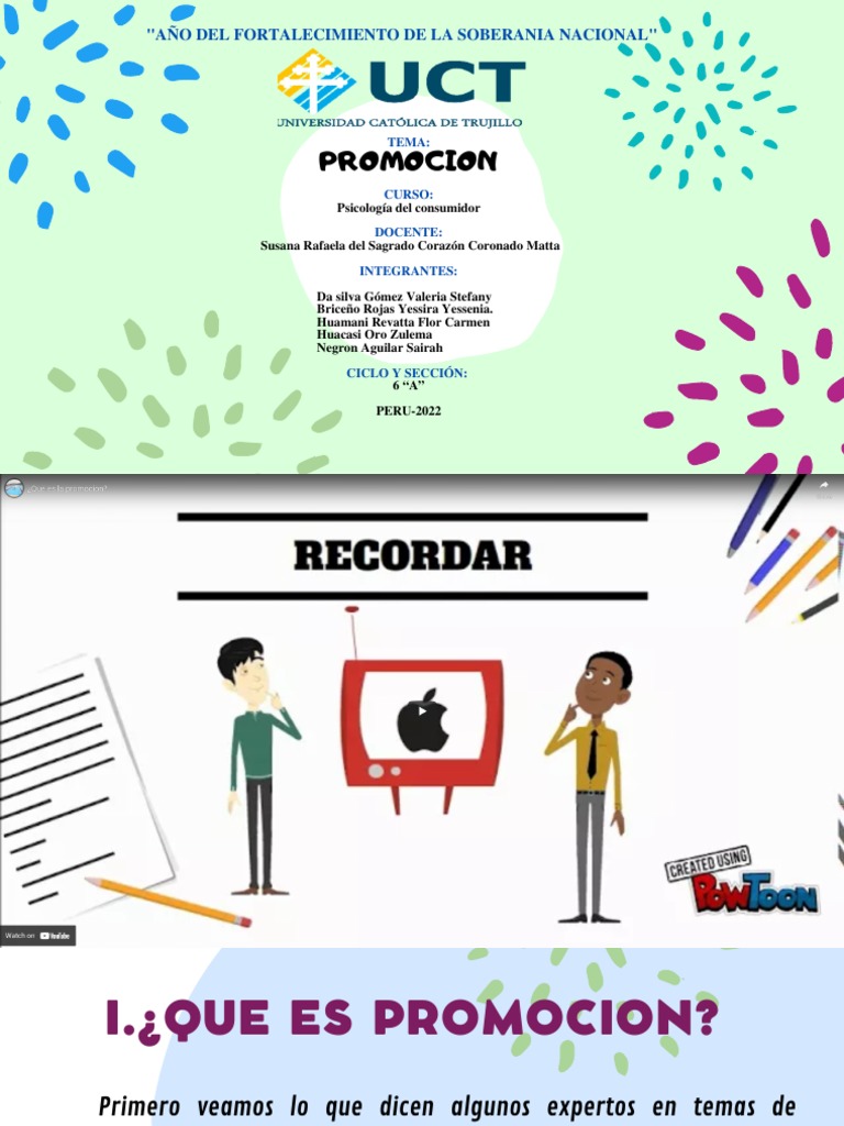 PROMOCION | PDF | Marketing | Los consumidores