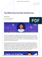 (Infographics) - Skills Every Ace Data Scientist Has
