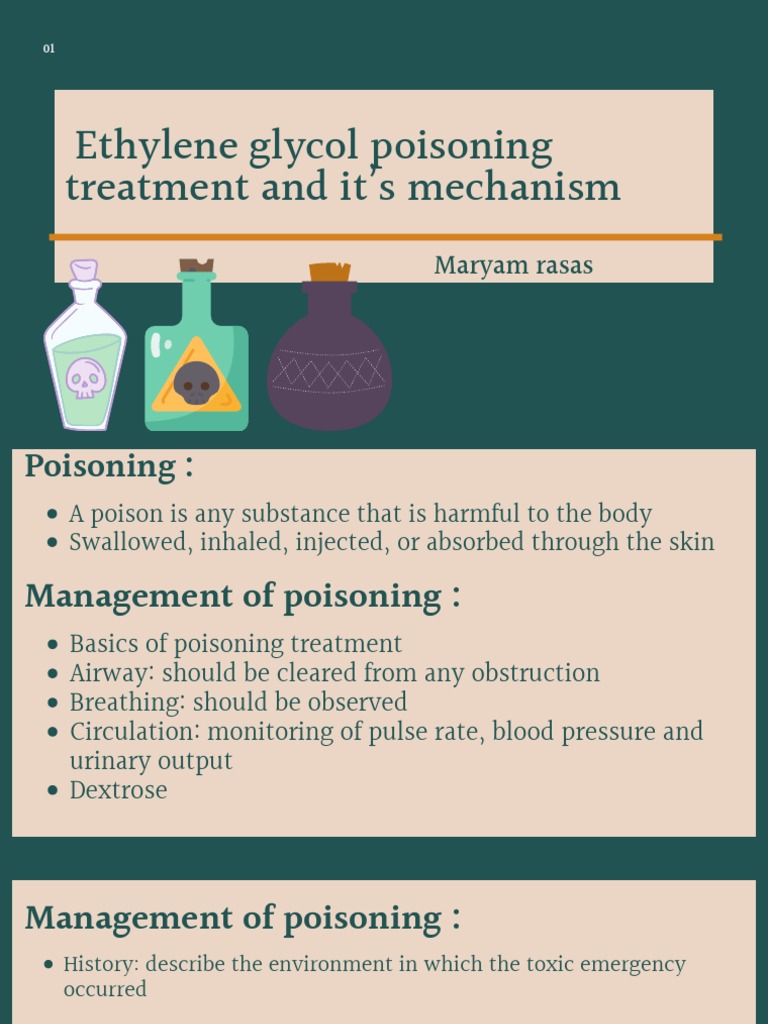 Treatment of Ethylene Glycol Poisoning and It's Mechanism PDF
