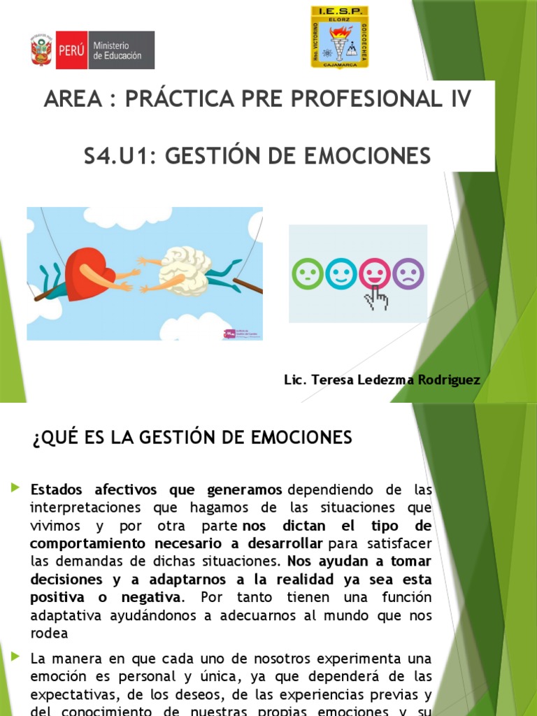 Gestión de Emociones y Su Importancia | PDF | Las emociones | Aprendizaje