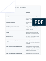 Basic Configuration Commands