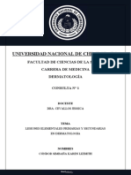 Lesiones en La Piel 26 de Octubre