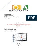 The Applications of Chemical Engineering Simulation Software