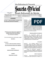 Gac. 4694. Ley de La Procuraduría General Del Estado Bolivariano de Mérida