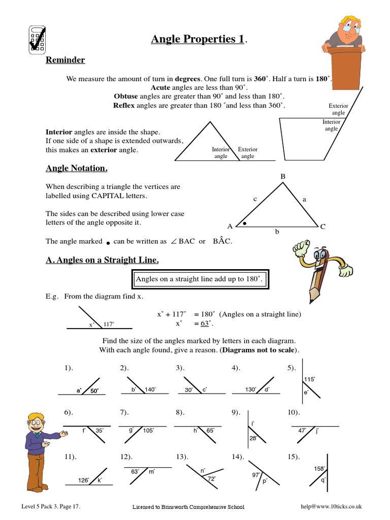 Angle Properties | PDF | Mathematics | Euclidean Plane Geometry
