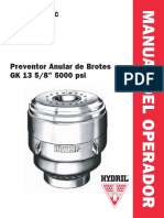 Preventor Annual de Brotes GK 13-5M Manual de Operador