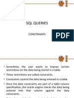 Constraints