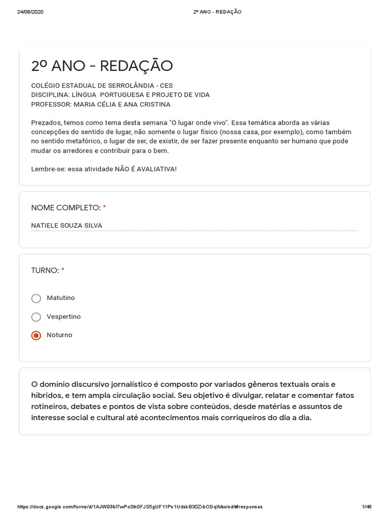 Consulta Formularios Google