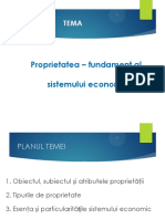 Tema 3. Proprietatea - Fundament Al Sistemului Economic