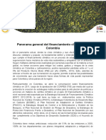 Panorama General Del Financiamiento Climático en Colombia