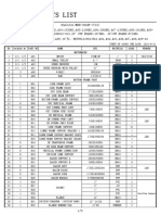 MXH-3668F-37 Shipment Parts List