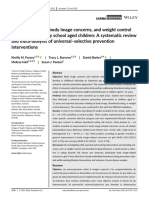 Disordered Eating, Body Image Concerns and Weight Control Behaviours in Primary School Aged Children - A Systematic Review and Meta-Analysis of Universal-Selective Prevention Interventions