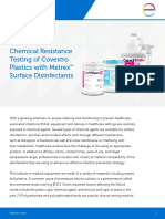 Chemical Resistance Testing of Covestro Plastics With Metrex Surface Disinfectants