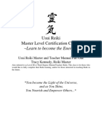 Usui Reiki Master Level Certification Co