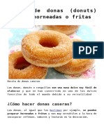 Receta de Donas Fritas