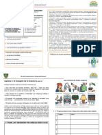 FICHA DE TRABAJO 1eros Secundaria. Educacion Religiosa