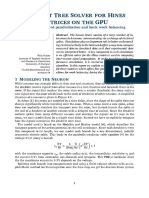 Efficient Tree Solver For Hines Matrices On The GPU