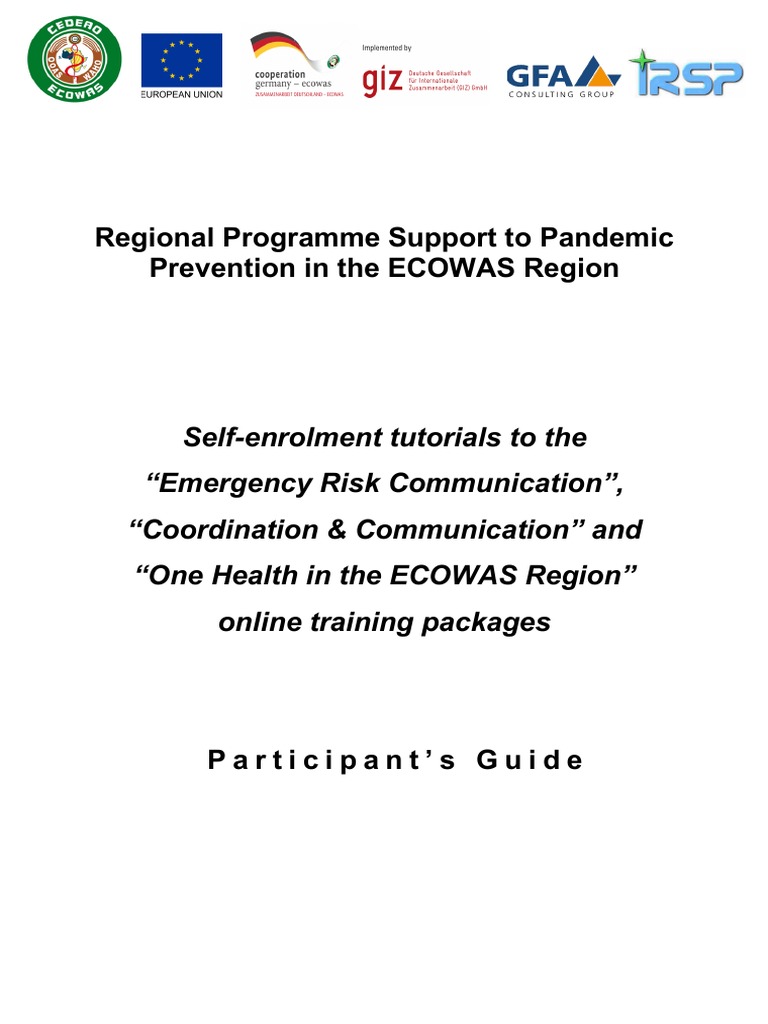 Moodle User Guide for ECOWAS Training | PDF | Educational Technology ...