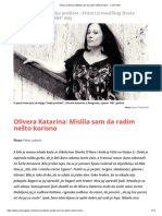 Olivera Katarina - Mislila Sam Da Radim Nešto Korisno - XXZ Portal