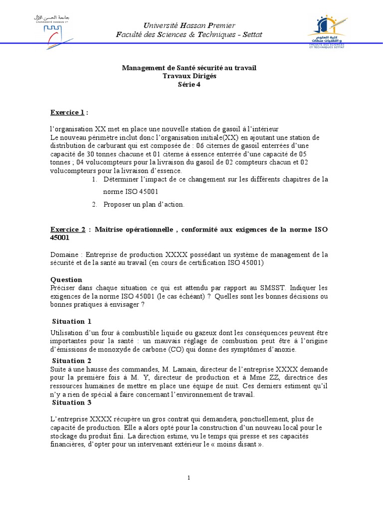 ISO 45001 : Gestion de la sécurité au travail | PDF | Sécurité | Risque