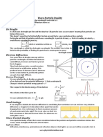 WAVES NOTES Wave Particle Duality