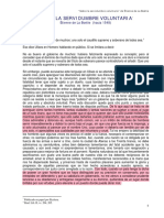 De La Boétie, E - Discurso Sobre La Servidumbre Voluntaria